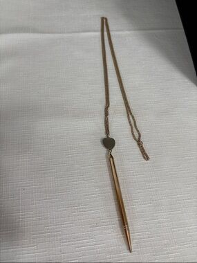 Mid-century style, mechanical pencil necklace